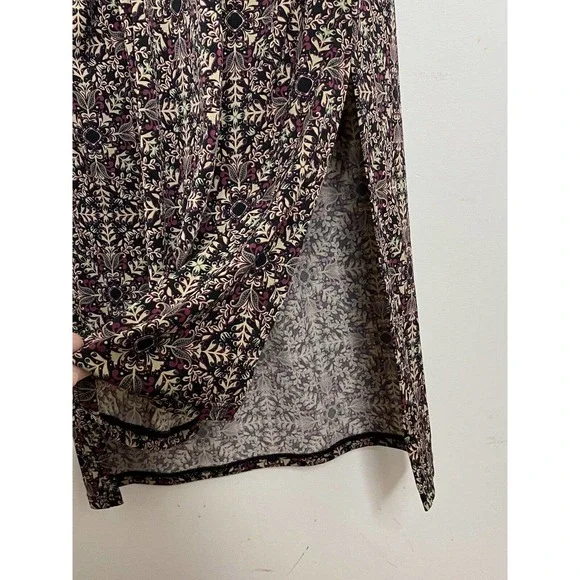 BCBGeneration Womens Black Sleeveless Knit Floral Casual Midi Dress Size M New - Picture 2 of 7